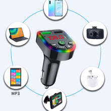 Load image into Gallery viewer, F20 Car Bluetooth 5.0 FM Transmitter Wireless Handsfree Audio Receiver MP3 Player LED 3.1A Dual USB Fast Charger Car Accessories Kit