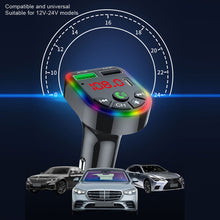 Load image into Gallery viewer, F20 Car Bluetooth 5.0 FM Transmitter Wireless Handsfree Audio Receiver MP3 Player LED 3.1A Dual USB Fast Charger Car Accessories Kit