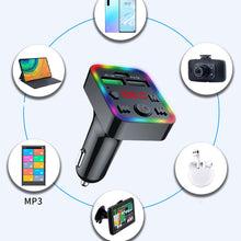 Load image into Gallery viewer, F22 Car Bluetooth 5.0 FM Transmitter Wireless Handsfree Audio Receiver MP3 Player LED 3.1A Dual USB Fast Charger Car Accessories Kit