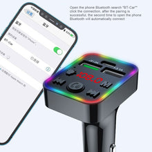 Load image into Gallery viewer, F22 Car Bluetooth 5.0 FM Transmitter Wireless Handsfree Audio Receiver MP3 Player LED 3.1A Dual USB Fast Charger Car Accessories Kit