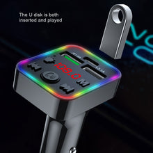 Load image into Gallery viewer, F22 Car Bluetooth 5.0 FM Transmitter Wireless Handsfree Audio Receiver MP3 Player LED 3.1A Dual USB Fast Charger Car Accessories Kit