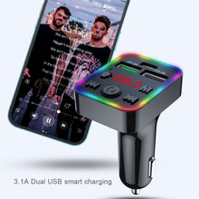 Load image into Gallery viewer, F22 Car Bluetooth 5.0 FM Transmitter Wireless Handsfree Audio Receiver MP3 Player LED 3.1A Dual USB Fast Charger Car Accessories Kit