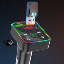 Load image into Gallery viewer, PDF2 Wireless Bluetooth 5.0 FM Transmitter Hands free Car Kit MP3 Player USB Charger