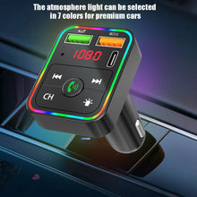 Load image into Gallery viewer, PDF2 Wireless Bluetooth 5.0 FM Transmitter Hands free Car Kit MP3 Player USB Charger