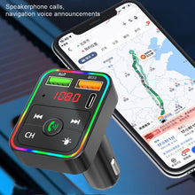 Load image into Gallery viewer, PDF2 Wireless Bluetooth 5.0 FM Transmitter Hands free Car Kit MP3 Player USB Charger