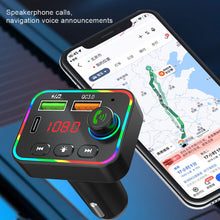 Load image into Gallery viewer, PDF4 Wireless Bluetooth 5.0 FM Transmitter Hands free Car Kit MP3 Player USB USB C Charger