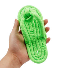 Load image into Gallery viewer, Pet Dog Cotton Slipper Rope Toy Dog Chewing Squeaky Toy Pet Teeth Training Molar Toys Interactive Dog Chew Toy