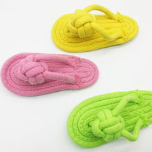 Load image into Gallery viewer, Pet Dog Cotton Slipper Rope Toy Dog Chewing Squeaky Toy Pet Teeth Training Molar Toys Interactive Dog Chew Toy