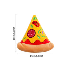 Load image into Gallery viewer, Plush Burgers Chips Dog Toy Dog Chewing Squeaky Toy Press Sound Squeak Pet Teeth Training Molar Toys Dog Chew Toy with Squeaker