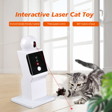 Load image into Gallery viewer, Interactive Laser Cat Toy Pet LED Laser Funny Cat Toy USB Rechargable Energy Release Toy for Indoor Cats Kittens Dogs Electric Intelligent Pet Toy