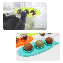 Load image into Gallery viewer, Cat Mint Ball Rotating Ball Wall Cat Toy Accessories for Cats Games Catnip Licking Snacks Mint Freshen Breath Pet Supplies