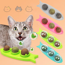 Load image into Gallery viewer, Cat Mint Ball Rotating Ball Wall Cat Toy Accessories for Cats Games Catnip Licking Snacks Mint Freshen Breath Pet Supplies