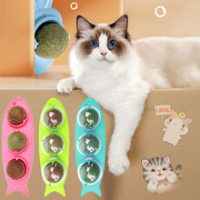 Load image into Gallery viewer, Cat Mint Ball Rotating Ball Wall Cat Toy Accessories for Cats Games Catnip Licking Snacks Mint Freshen Breath Pet Supplies