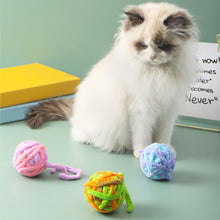 Load image into Gallery viewer, Funny Cat Toys Colorful Yarn Balls With Bell Sounding Interactive Chewing Toys For Kittens Stuffed Toys Ball Cat Supplies