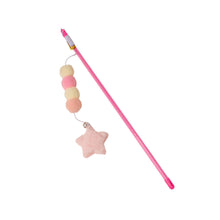 Load image into Gallery viewer, Funny Feather Cat Plush Teaser Wand with Bell Pet Interactive Feather Toys Cat Stick Toy for Kitten Catching Toy Playing Teaser Cat Supplies