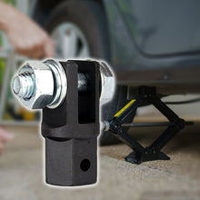 Load image into Gallery viewer, Steel 1/2Inch Car Scissor Jack Adapter Chrome Vanadium Ball Joint Rod Car Trestle Drive Impact Wrench Tool Accessories