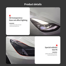 Load image into Gallery viewer, 2Pcs/4Pcs TPU Car Blackened Headlight Taillight Foglight Protective Film Headlight Tail Lamp Color Changing Films For Tesla Model 3 Y