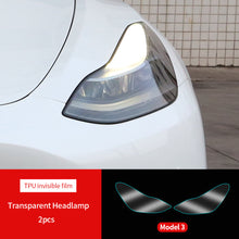 Load image into Gallery viewer, 2Pcs/4Pcs TPU Car Blackened Headlight Taillight Foglight Protective Film Headlight Tail Lamp Color Changing Films For Tesla Model 3 Y