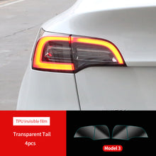 Load image into Gallery viewer, 2Pcs/4Pcs TPU Car Blackened Headlight Taillight Foglight Protective Film Headlight Tail Lamp Color Changing Films For Tesla Model 3 Y