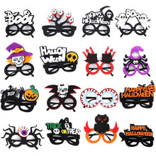 Load image into Gallery viewer, Halloween Glasses Horns Clown Spider Pumpkin Glasses Christmas Party Photo Prop Decoration Hoilday Funny Masquerade Party Supplies