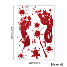 Load image into Gallery viewer, Halloween Party Plastic Blood Knife Tools Set Horror Spooky Haunted House Hanging Knife Garland Banner Sticker Background Decoration