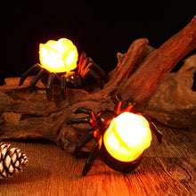 Load image into Gallery viewer, Halloween Candle Tea Light Black Spider Candle Flameless Battery Operated LED Tealight for Halloween Spooky Decor