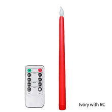 Load image into Gallery viewer, LED Flameless Pointed Candle Light Electronic Candles Battery Powered Long Candle Light for Party Wedding Christmas Event Halloween
