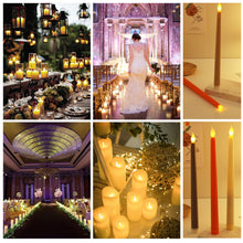 Load image into Gallery viewer, LED Flameless Pointed Candle Light Electronic Candles Battery Powered Long Candle Light for Party Wedding Christmas Event Halloween