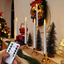Load image into Gallery viewer, LED Flameless Pointed Candle Light Electronic Candles Battery Powered Long Candle Light for Party Wedding Christmas Event Halloween