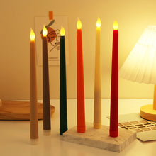Load image into Gallery viewer, LED Flameless Pointed Candle Light Electronic Candles Battery Powered Long Candle Light for Party Wedding Christmas Event Halloween