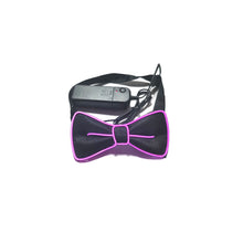 Load image into Gallery viewer, Glow in the Dark LED Bow Tie Luminous Flashing Necktie For Birthday Party Wedding Christmas Decoration Halloween Cosplay Costume