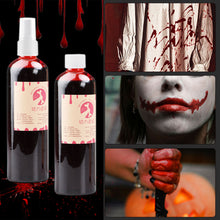 Load image into Gallery viewer, 30/50/150ml Fake Blood Prop Halloween Decoration Horror Cosplay Cosmetics Artificial Plasma Party Supplies Pranks DIY Halloween Supplies