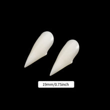 Load image into Gallery viewer, 1Pair Vampire Teeth Zombie Fangs DIY Cosplay Props DIY Solid Denture Adhesive Solid Glue False Teeth Resin Fangs for Masquerade Decoration
