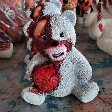Load image into Gallery viewer, Resin Halloween Bear Plush Horror Bear Ornament Halloween Bloody Bear Halloween Party Home Garden Decoration