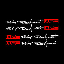 Load image into Gallery viewer, 4Pcs Car WRC Door Handle Bowl Sticker WRC Rally Racing Stripe Car Decals Vinyl Stickers Tuning Auto Exterior Accessory Decor