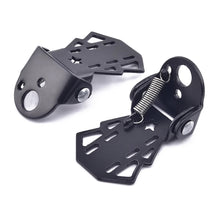 Load image into Gallery viewer, 1 Pair Bike Rear Fold Pedal Road Manganese Steel Folding Footrests Rear Wheel Manned Bicycle Foot Pedal Cycling Accessories