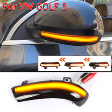 Load image into Gallery viewer, 2Pcs Car Rearview Mirror LED Turn Signal Light Dynamic Blinker For VW GOLF 5 GTI V MK5 Jetta Passat B5.5 B6 Sharan Superb B5 EOS
