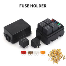 Load image into Gallery viewer, 4 Relay Holder Free Combination Auto For Car Truck 6Way Fuse Holder Circuit Standard Fuse Relay Holder 12V 24V 40A Relay