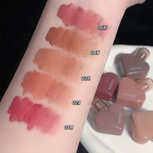 Load image into Gallery viewer, Love Heart Matte Liquid Lipstick Not Easy To Stick To Cup Velvet Mist Lip Glaze for Women Liquid Lip Gloss Cosmetics