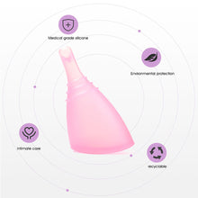 Load image into Gallery viewer, Repeated Use of Monthly Cup In Women's Menstrual Period To Prevent Side Leakage and Drain Reusable Women Menstrual Cup