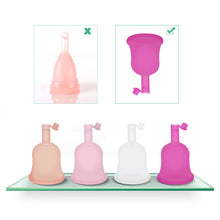 Load image into Gallery viewer, Reusable Menstrual Cup Period Medical Silicone Menstrual Cup Silicone Cup Flap Excretable Women Menstrual Cup