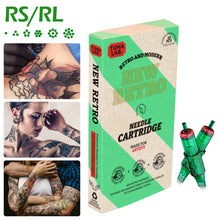 Load image into Gallery viewer, 10Pcs/box Disposable Original Tattoo Needle RL RS Disposable Sterilized Safety Tattoo Needle for Cartridge Machines Grips