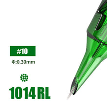 Load image into Gallery viewer, 10Pcs/box Disposable Original Tattoo Needle RL RS Disposable Sterilized Safety Tattoo Needle for Cartridge Machines Grips