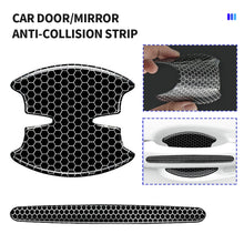 Load image into Gallery viewer, 2Pcs/4Pcs Car Rear Mirror Door Bowl Handles Reflective Protective Sticker Film Protector Trim Sticker Anti-Scratch Car Handle Bowl Strip Protection