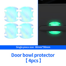 Load image into Gallery viewer, 2Pcs/4Pcs/8Pcs Car Rear Mirror Door Bowl Handles Luminous Protective Sticker Film Protector Trim Sticker Anti-Scratch Car Handle Bowl Strip Protection