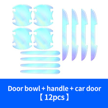 Load image into Gallery viewer, 2Pcs/4Pcs/8Pcs Car Rear Mirror Door Bowl Handles Luminous Protective Sticker Film Protector Trim Sticker Anti-Scratch Car Handle Bowl Strip Protection