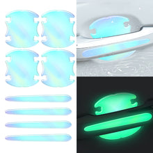 Load image into Gallery viewer, 2Pcs/4Pcs/8Pcs Car Rear Mirror Door Bowl Handles Luminous Protective Sticker Film Protector Trim Sticker Anti-Scratch Car Handle Bowl Strip Protection