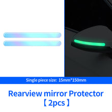 Load image into Gallery viewer, 2Pcs/4Pcs/8Pcs Car Rear Mirror Door Bowl Handles Luminous Protective Sticker Film Protector Trim Sticker Anti-Scratch Car Handle Bowl Strip Protection
