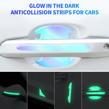 Load image into Gallery viewer, 2Pcs/4Pcs/8Pcs Car Rear Mirror Door Bowl Handles Luminous Protective Sticker Film Protector Trim Sticker Anti-Scratch Car Handle Bowl Strip Protection