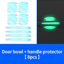 Load image into Gallery viewer, 2Pcs/4Pcs/8Pcs Car Rear Mirror Door Bowl Handles Luminous Protective Sticker Film Protector Trim Sticker Anti-Scratch Car Handle Bowl Strip Protection